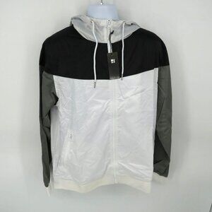 Standard Issue Color Block Men's Nylon Hooded Jacket XL NWT $98